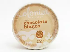 Chocolate blanco sin tacc