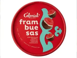 Frambuesas bañadas