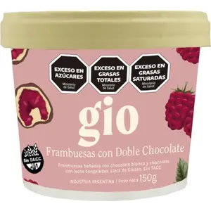 Gio frambuesas b en doble chocolate 150 g