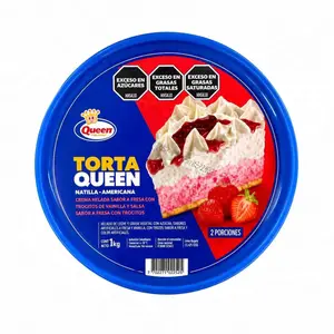 Torta helada queen frutilla