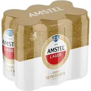 Cerveza Amstel Lager 6 x 473 ml