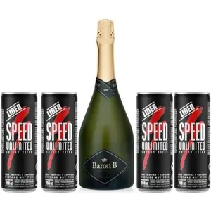 Champagne Barón B Extra Brut 750 ml + 4 Speed 250 ml