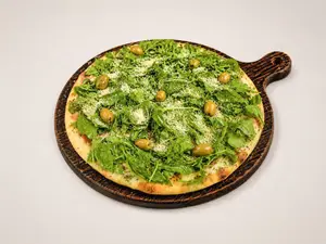 38- pizza rúcula y jamón crudo