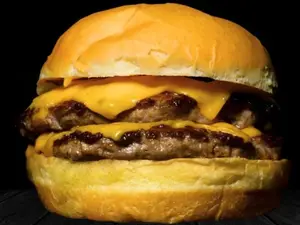 Doblecheese burger + papas