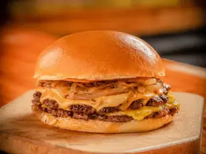 Hamburguesa sweet onion doble