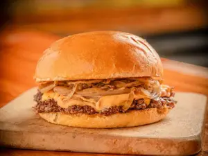 Hamburguesa sweet onion simple