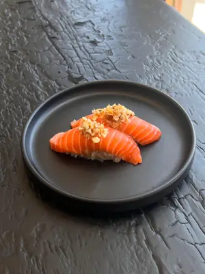 Trucha con furikake húmedo