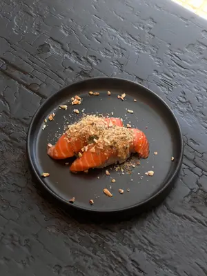 Trucha mayonesa spicy y furikake