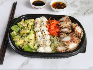 Sushi salad langostino crispy