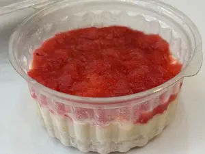 Mini cheescake de frutilla sin tacc