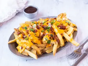 Papas rusticas con cheddar
