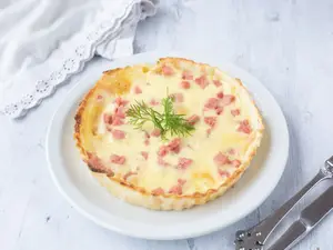 Tarta de jamon y queso