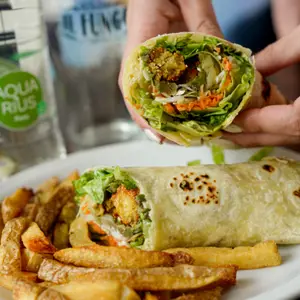Wrap de falafel