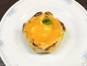 Calabaza, humita y muzzarella