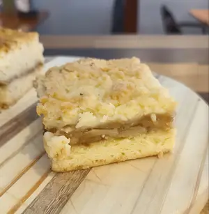 Cuadrado De Crumble De Manzana