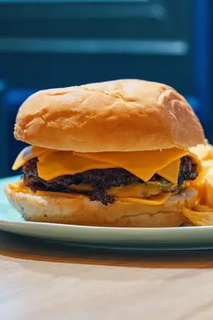Hamburguesa queso simple