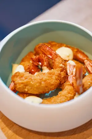 Langostinos fritos