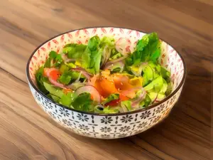 Ensalada de salmón ahumado