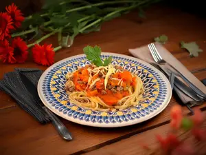 Fettuccine con salsa