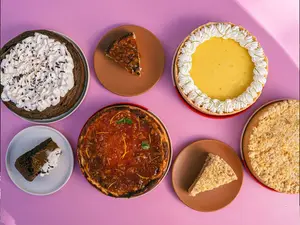 Porcion torta lima pie