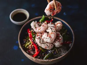 Wok de Langostinos