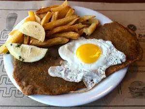 Milanesa a caballo individual