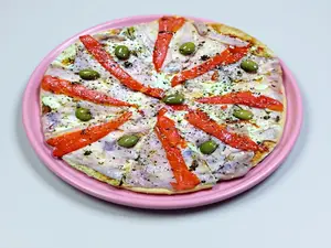 Pizza con Jamón y Morrón