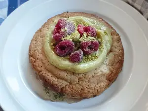 Cookie De Pistacho Y Frambuesa