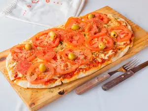 Pizza a la parrilla napolitana