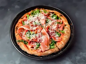 Jamón crudo y rúcula