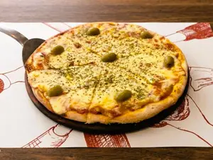 Pizza grande de muzza