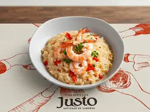 Risoto con langostinos