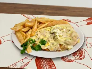 Suprema de pollo a la suiza