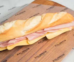 Jamón cocido natural y queso