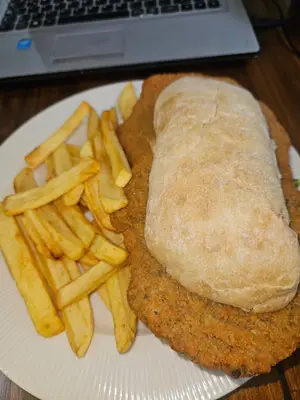 Sándwich de milanesa + papas