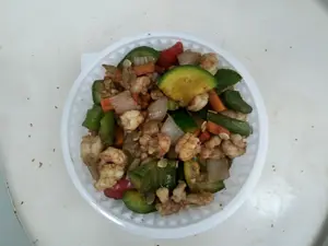 Camarones salt. salsa ostras