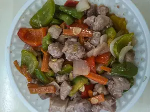 Cerdo salt.con salsa agridulce