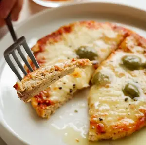 Pizza proteica de pollo