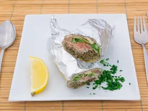Falafel en sandwich