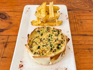 Tarta de pollo al verdeo