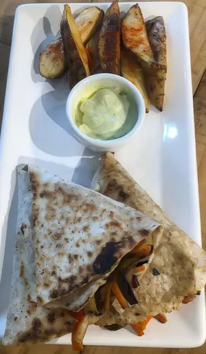 Wrap tostado de verduras
