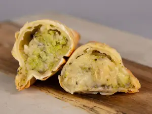 Emp brócoli y champiñón vegana