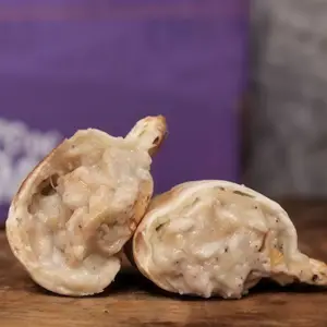 Empanada pollo salsa blanca