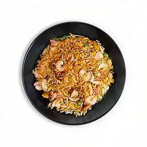 Wok de camarones