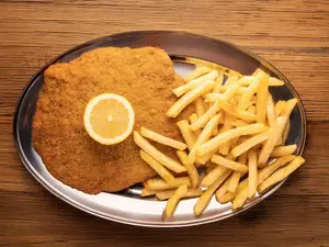 Milanesa con papas fritas
