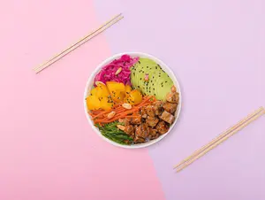 Baby poke pollo Teriyaki