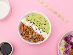 Baby sushi salad pollo teri