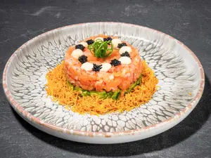 Tartar de salmón