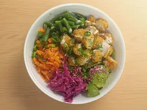 Poke langostino crispy