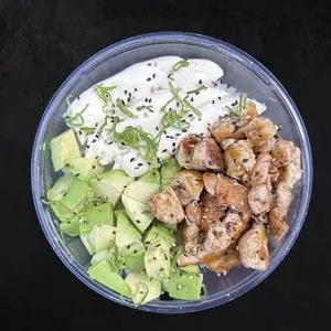 Sushi salad pollo teriyaki